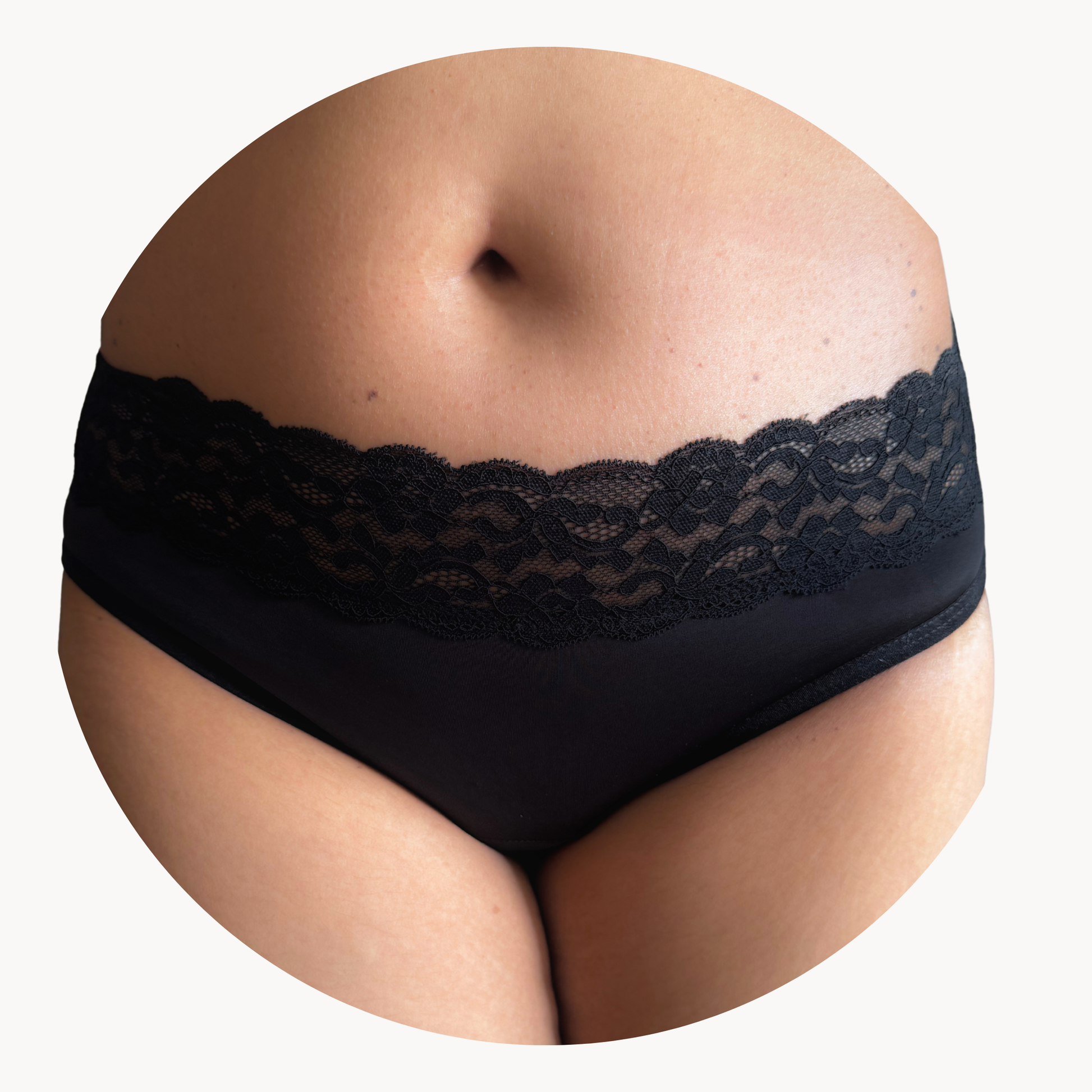 Leakproof Lace Undie for Discharge, Spotting & Period Drips