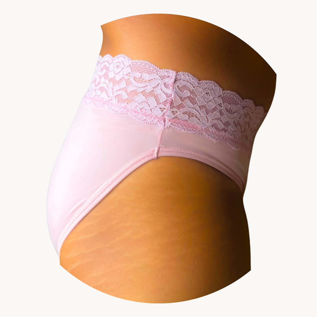 Leakproof Lace Undie for Discharge, Spotting & Period Drips