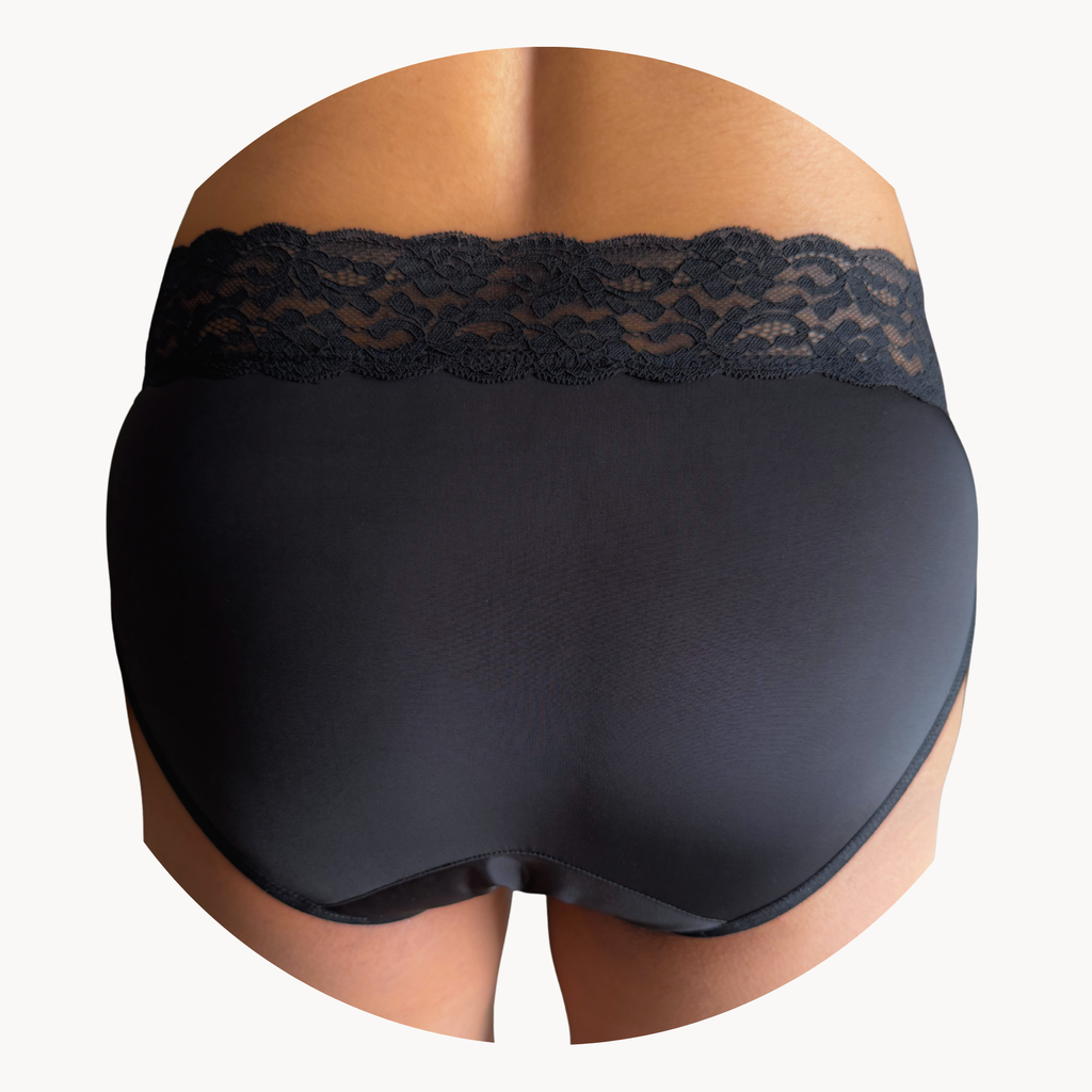 Leakproof Lace Undie for Discharge, Spotting & Period Drips