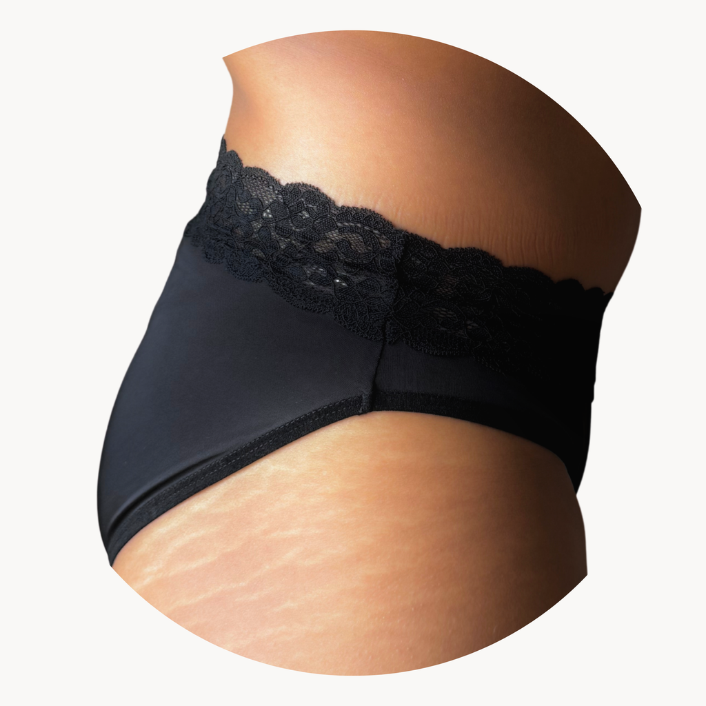 Leakproof Lace Undie for Discharge, Spotting & Period Drips
