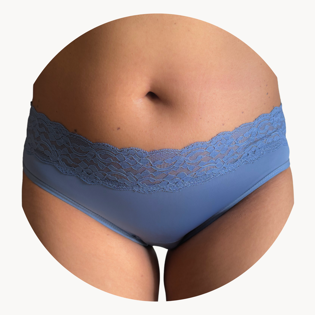 Leakproof Lace Undie for Discharge, Spotting & Period Drips