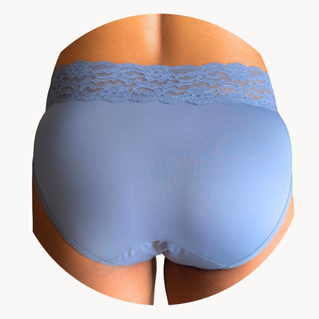 Leakproof Lace Undie for Discharge, Spotting & Period Drips