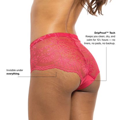 Everyday Leakproof Lace Back Hipster