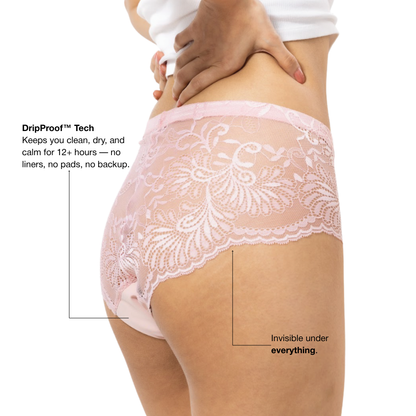 Everyday Leakproof Lace Back Hipster