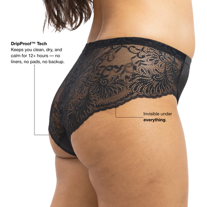 Everyday Leakproof Lace Back Hipster